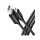 Kabel AXAGON BUCM3-AM15AB Kabel USB-C - USB-A, 1.5m, USB 3.2 Gen 1 3A, ALU, oplot, czarny